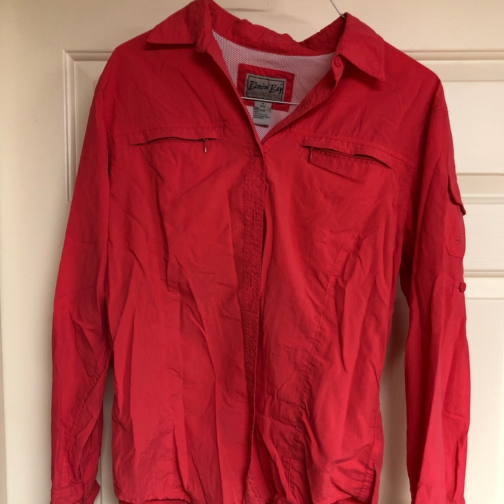 Bright fun fishing top or rain jacket